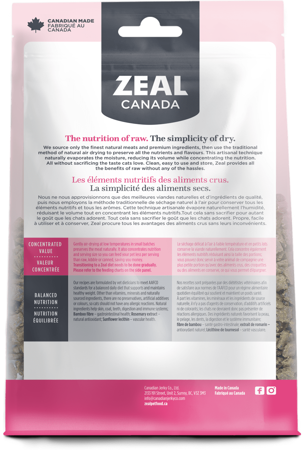 Zeal Canada - Gently Air-Dried Salmon and Turkey for Cats